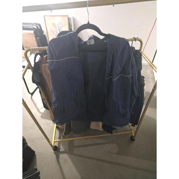 Other - Vintage Navy Blue Lightweight Windbreaker Jacket